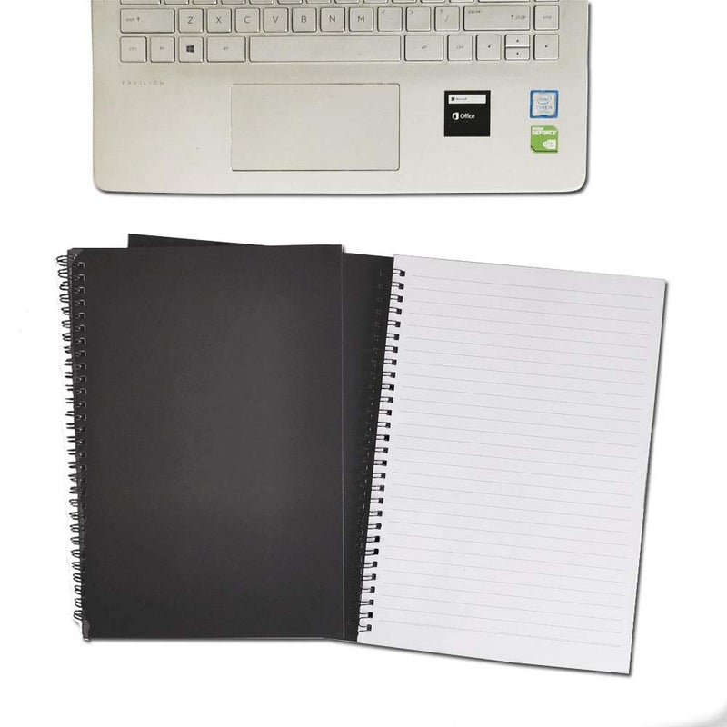 TWINKLE Spiral Notebooks, Ruled Notebooks, Thick Paper, 60 Sheets, 10" X7â€, 2 Pack (Black, Line) - Image 4